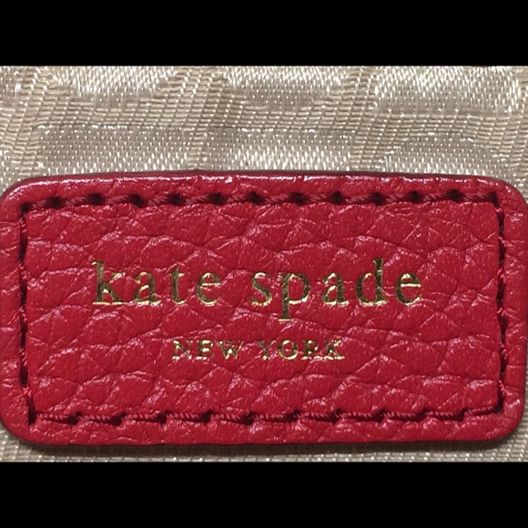 Kate Spade Red Leather Tote - Picture 3 of 7